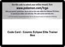 Image for Code Card - Cosmic Eclipse Elite Trainer Box (SM - Cosmic Eclipse) (SM12) - Pokemon