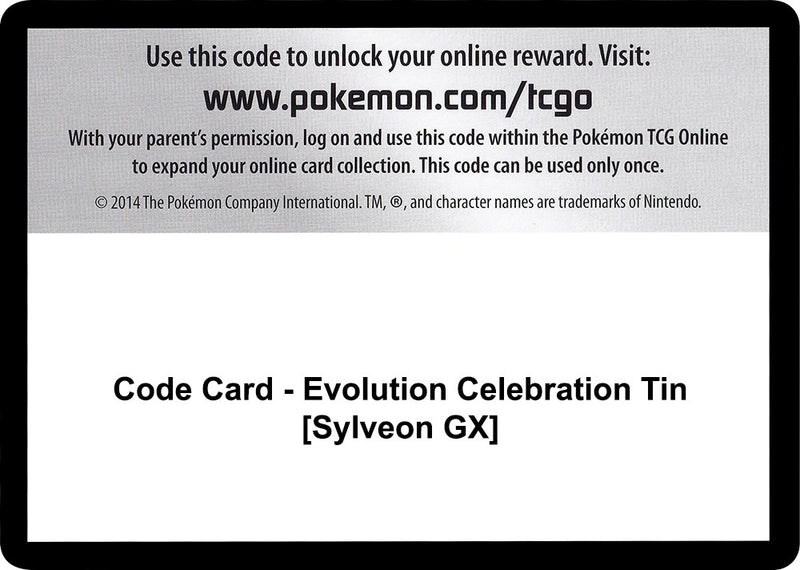Image for Code Card - Evolution Celebration Tin [Sylveon GX] (SM - Celestial Storm) (CES) - Pokemon