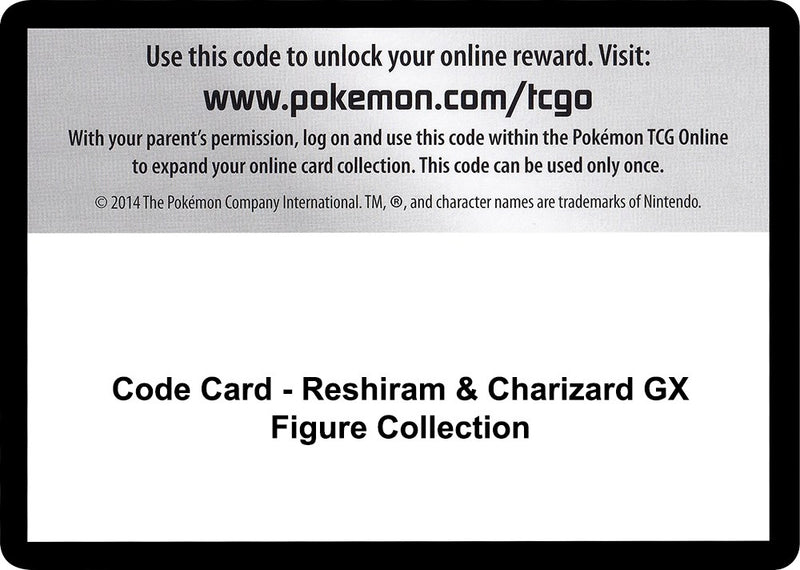Image for Code Card - Reshiram & Charizard GX Figure Collection (SM - Unbroken Bonds) (SM10) - Pokemon