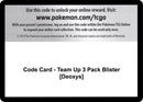 Image for Code Card - Team Up 3 Pack Blister [Deoxys] (SM - Team Up) (SM9) - Pokemon
