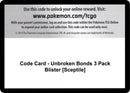 Image for Code Card - Unbroken Bonds 3 Pack Blister [Sceptile] (SM - Unbroken Bonds) (SM10) - Pokemon