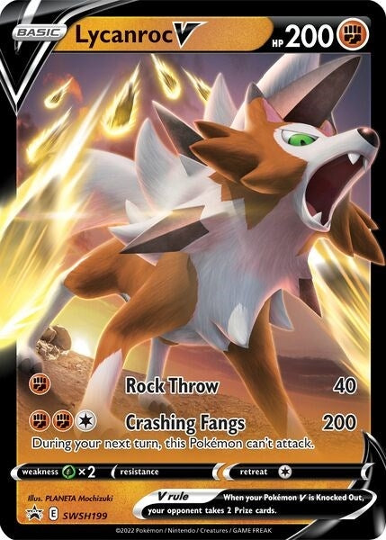 Image for Lycanroc V - SWSH199 (SWSH199) (SWSH: Sword & Shield Promo Cards) (SWSD) - Pokemon
