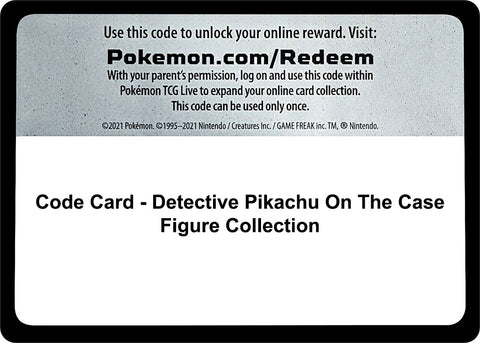Image for Code Card - Detective Pikachu On The Case Figure Collection - Pokemon