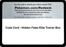 Image for Code Card - Hidden Fates Elite Trainer Box (Miscellaneous Cards & Products) (MCAP) - Pokemon