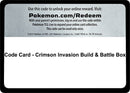 Image for Code Card - Crimson Invasion Build & Battle Box (Miscellaneous Cards & Products) (MCAP) - Pokemon