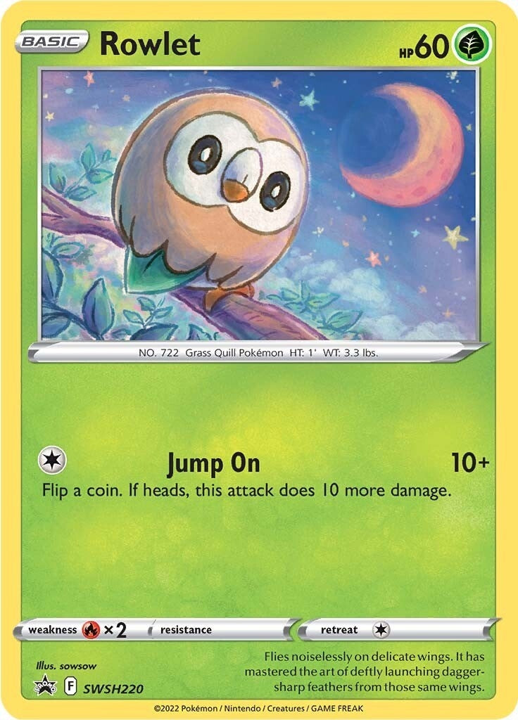 Rowlet - SWSH220 (SWSH220) (SWSH: Sword & Shield Promo Cards) Pokemon