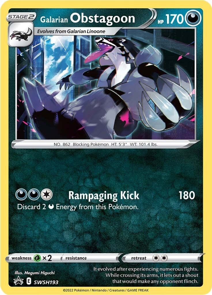 Image for Galarian Obstagoon - SWSH193 (SWSH193) (SWSH: Sword & Shield Promo Cards) (SWSD) - Pokemon