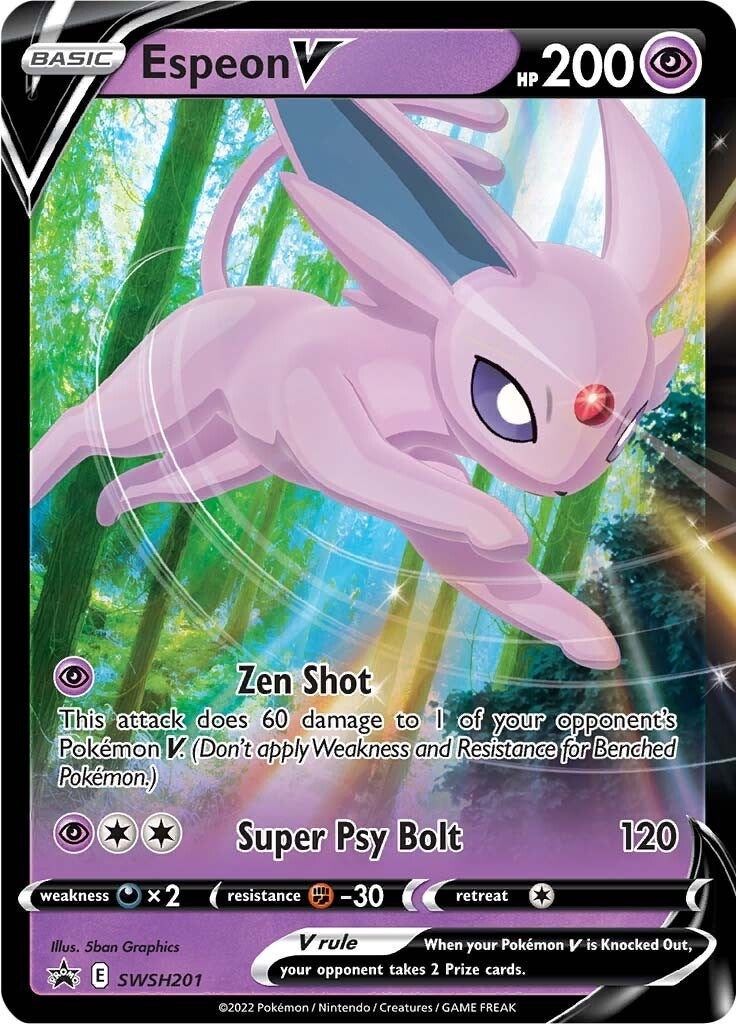 Image for Espeon V - SWSH201 (SWSH201) (SWSH: Sword & Shield Promo Cards) (SWSD) - Pokemon