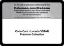 Image for Code Card - Lucario VSTAR Premium Collection (Miscellaneous Cards & Products) (MCAP) - Pokemon