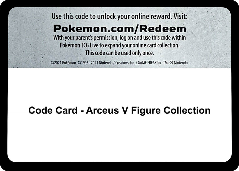 Image for Code Card - Arceus V Figure Collection (SWSH09: Brilliant Stars) - Pokemon