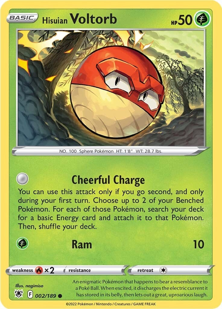 Image for Hisuian Voltorb (002/189) (SWSH10: Astral Radiance) - Pokemon