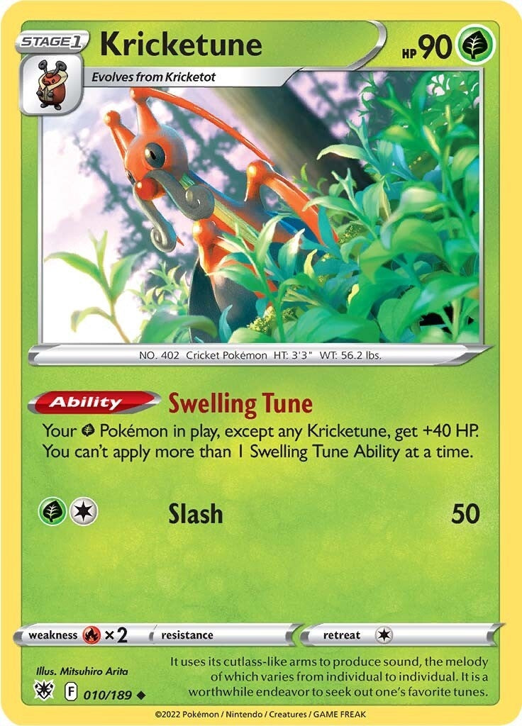Image for Kricketune (010/189) (SWSH10: Astral Radiance) - Pokemon