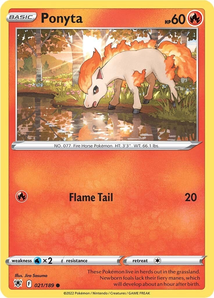Image for Ponyta (021/189) (SWSH10: Astral Radiance) - Pokemon