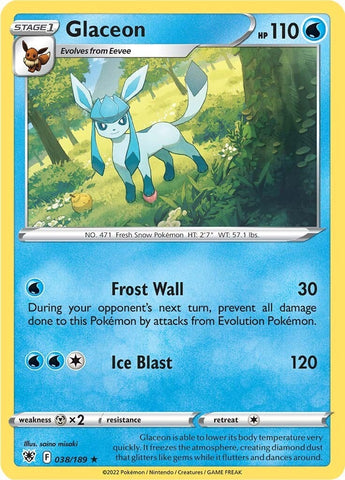 Image for Glaceon (038/189) (SWSH10: Astral Radiance) - Pokemon
