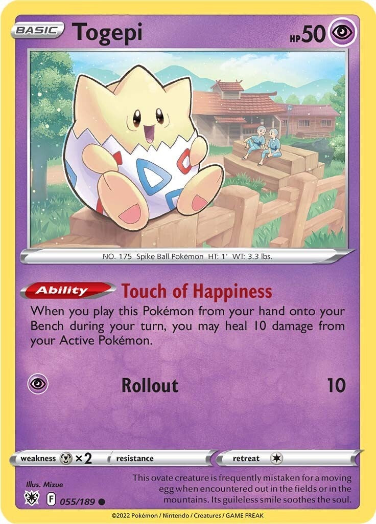 Image for Togepi (055/189) (SWSH10: Astral Radiance) - Pokemon