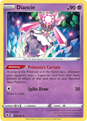 Image for Diancie (068/189) (SWSH10: Astral Radiance) - Pokemon