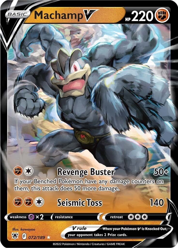 Image for Machamp V (072/189) (SWSH10: Astral Radiance) - Pokemon