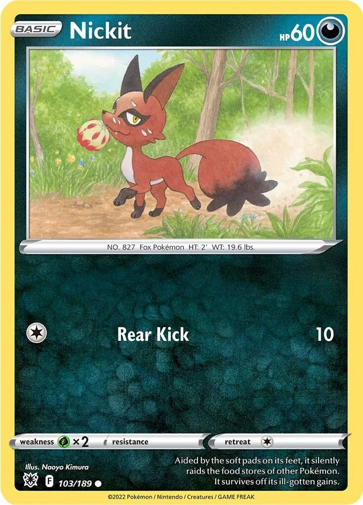 Image for Nickit (103/189) (SWSH10: Astral Radiance) - Pokemon