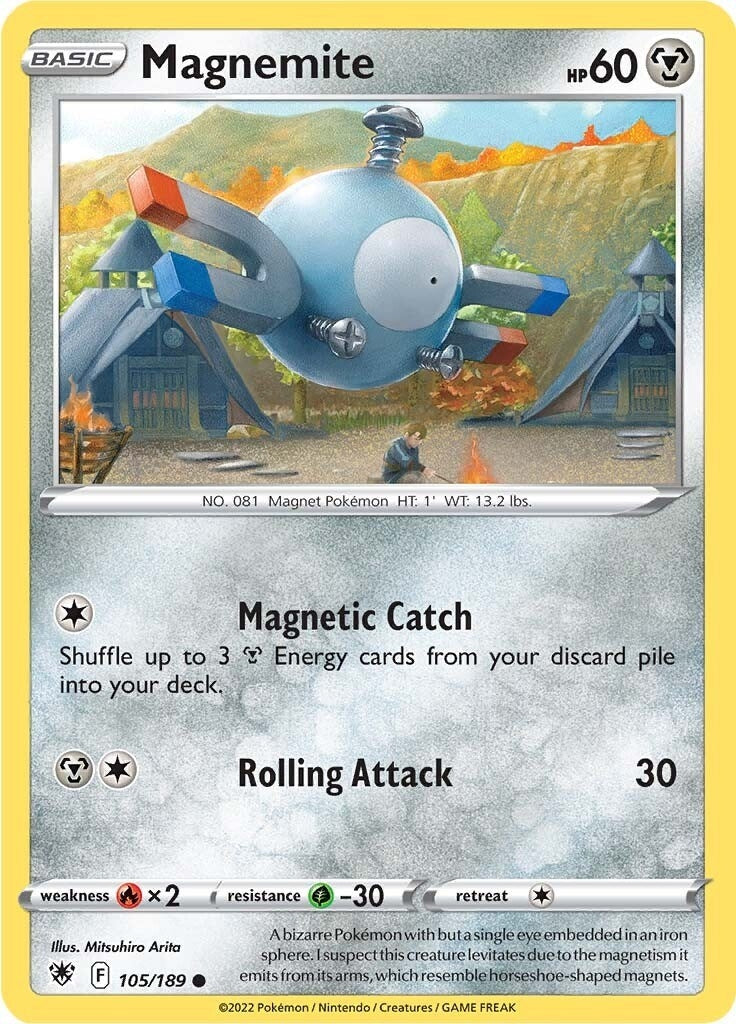 Image for Magnemite (105/189) (SWSH10: Astral Radiance) - Pokemon