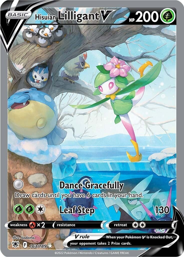 Image for Hisuian Lilligant V (Alternate Full Art) (163/189) (SWSH10: Astral Radiance) - Pokemon