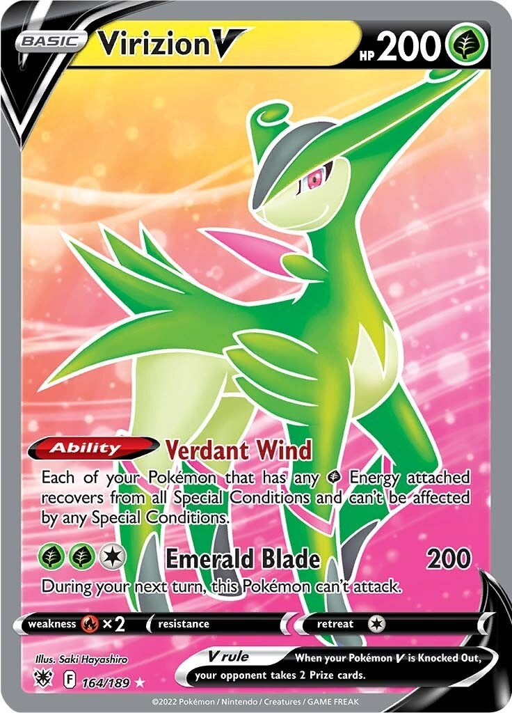Image for Virizion V (Full Art) (164/189) (SWSH10: Astral Radiance) - Pokemon