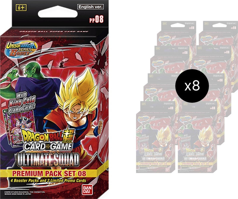 Image for Ultimate Squad Premium Pack Set 08 Display - Dragon Ball Super: Masters