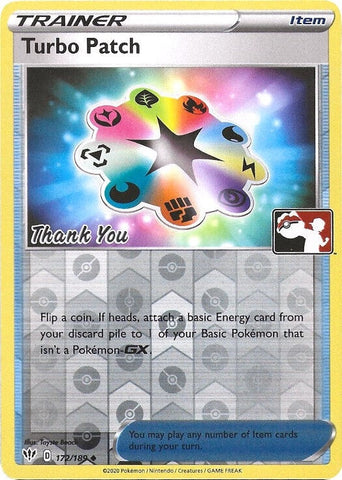 Turbo Patch - 172/189 (Pokemon League) [Thank You] (172/189) (League & Championship Cards) Pokemon
