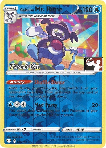 Galarian Mr. Rime - 036/189 (Pokemon League) [Thank You] (036/189) (Miscellaneous Cards & Products) Pokemon