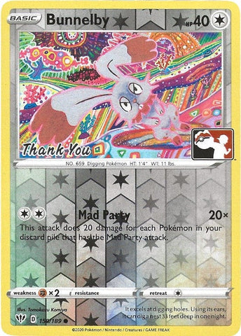 Bunnelby - 150/189 (Thank You Promo) (150/189) (Miscellaneous Cards & Products) Pokemon