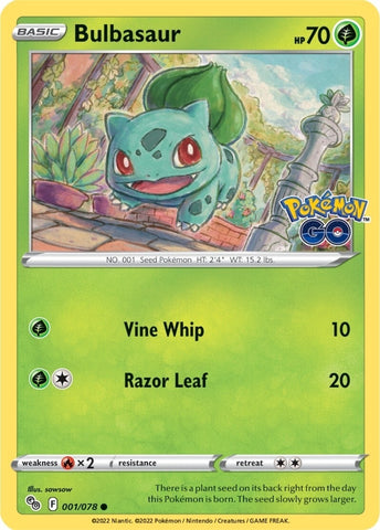 Image for Bulbasaur (001/078) (Pokemon GO) - Pokemon