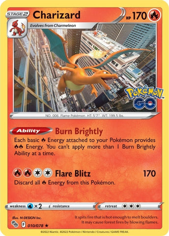 Image for Charizard (010/078) (Pokemon GO) - Pokemon