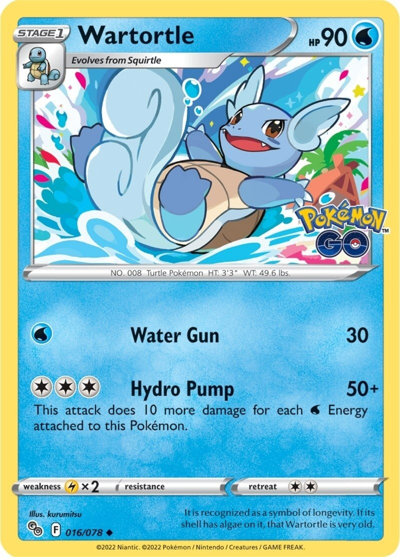 Image for Wartortle (016/078) (Pokemon GO) - Pokemon