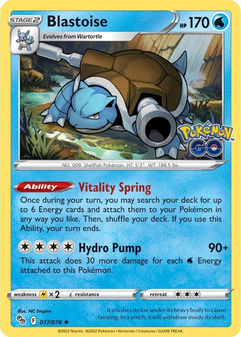 Image for Blastoise (017/078) (Pokemon GO) - Pokemon