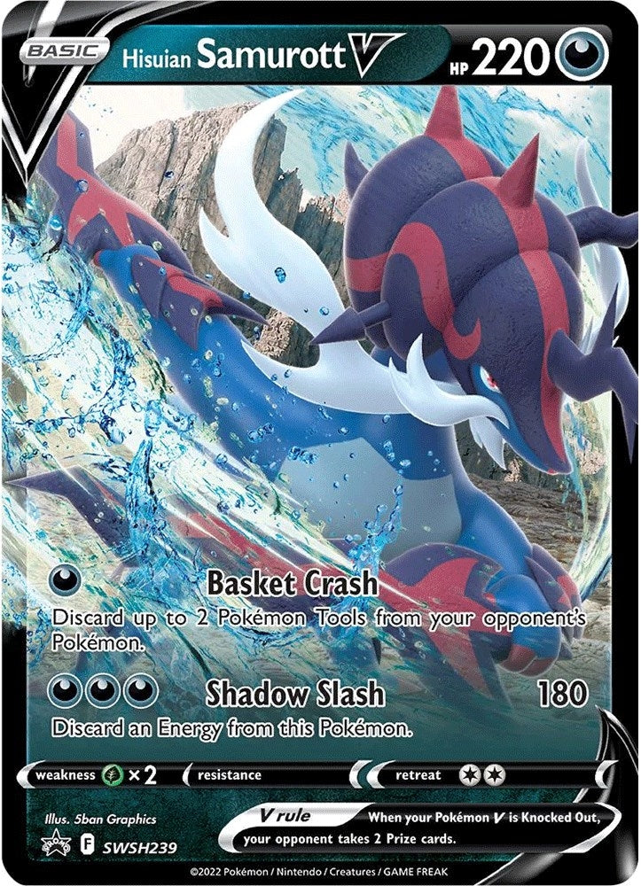 Image for Hisuian Samurott V - SWSH239 (SWSH239) (SWSH: Sword & Shield Promo Cards) (SWSD) - Pokemon