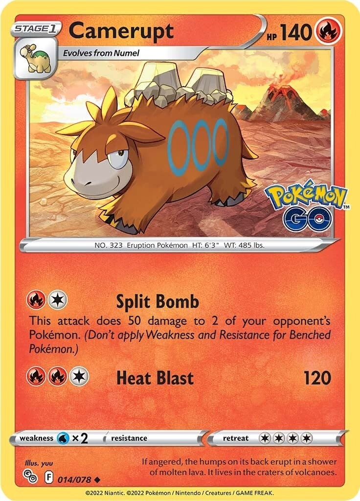Image for Camerupt (014/078) (Pokemon GO) - Pokemon