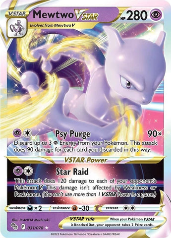 Image for Mewtwo VSTAR (031/078) (Pokemon GO) - Pokemon