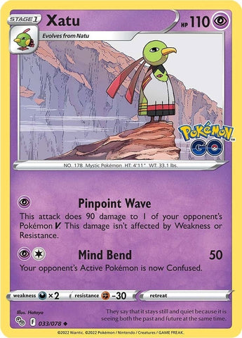 Image for Xatu (033/078) (Pokemon GO) - Pokemon