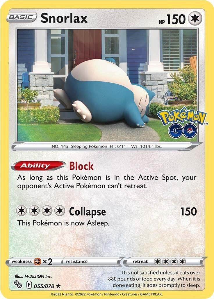 Image for Snorlax (055/078) (Pokemon GO) - Pokemon
