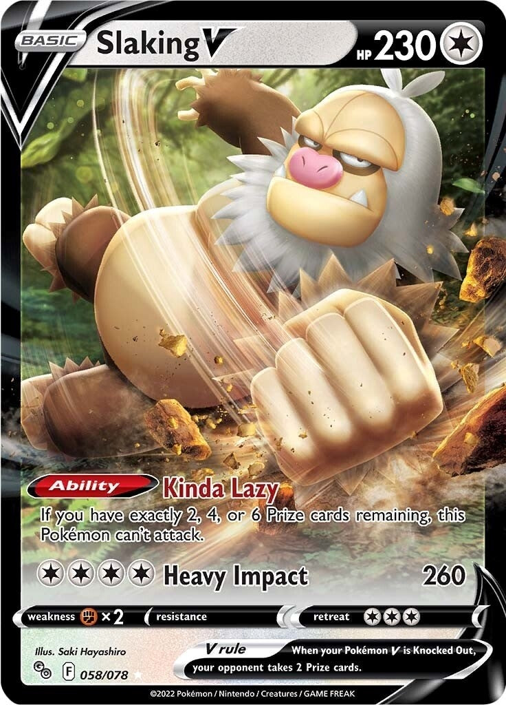 Image for Slaking V (058/078) (Pokemon GO) - Pokemon