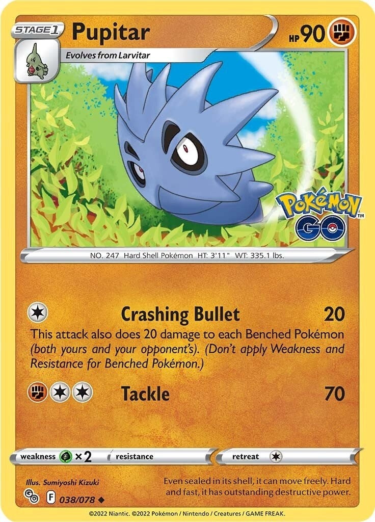 Image for Pupitar (038/078) (Pokemon GO) - Pokemon