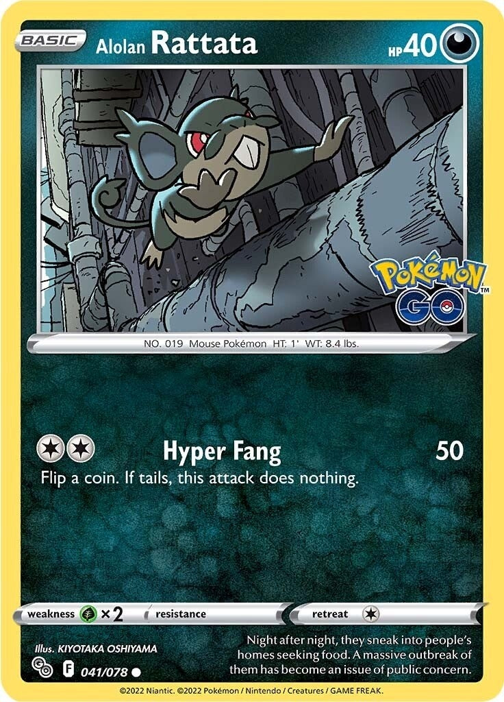 Image for Alolan Rattata (041/078) (Pokemon GO) - Pokemon