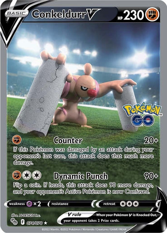Image for Conkeldurr V (Alternate Full Art) (074/078) (Pokemon GO) - Pokemon