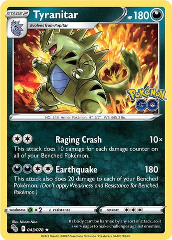 Image for Tyranitar (043/078) (Pokemon GO) - Pokemon