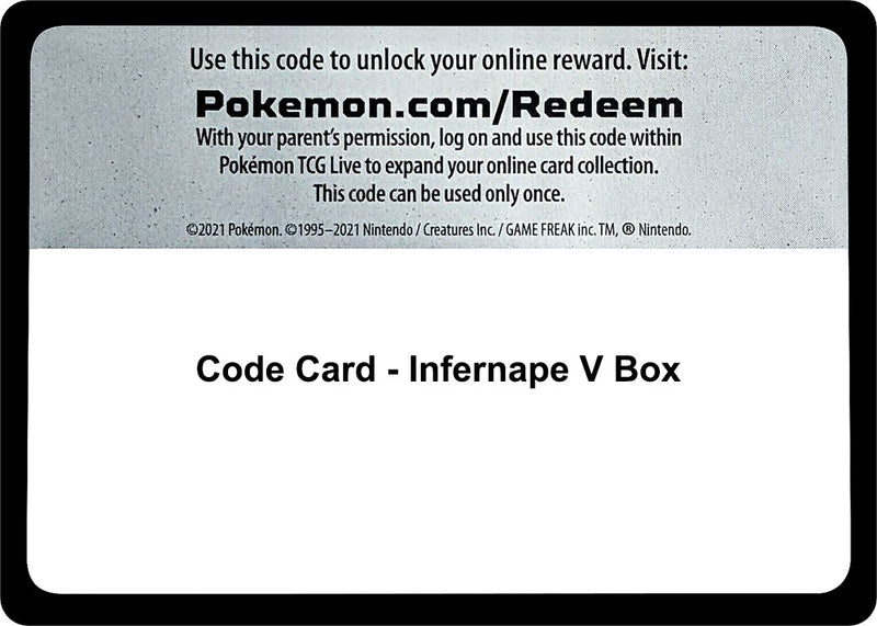 Image for Code Card - Infernape V Box (Miscellaneous Cards & Products) (MCAP) - Pokemon
