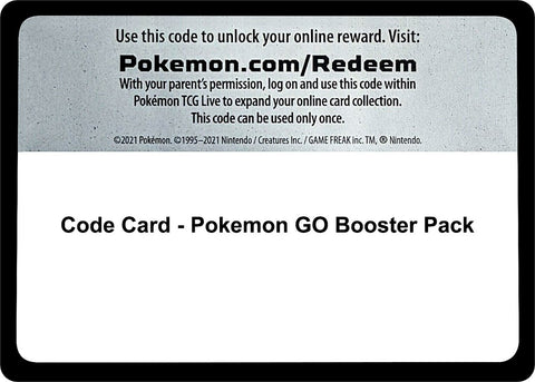 Image for Code Card - Pokemon Go Booster Pack (Pokemon GO) - Pokemon