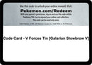 Image for Code Card - V Forces Tin [Galarian Slowbrow V] (Miscellaneous Cards & Products) (MCAP) - Pokemon