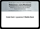 Image for Code Card - Lycanroc V Battle Deck (Miscellaneous Cards & Products) (MCAP) - Pokemon