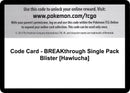 Image for Code Card - BREAKthrough Single Pack Blister [Hawlucha] (XY - BREAKthrough) (BKT) - Pokemon