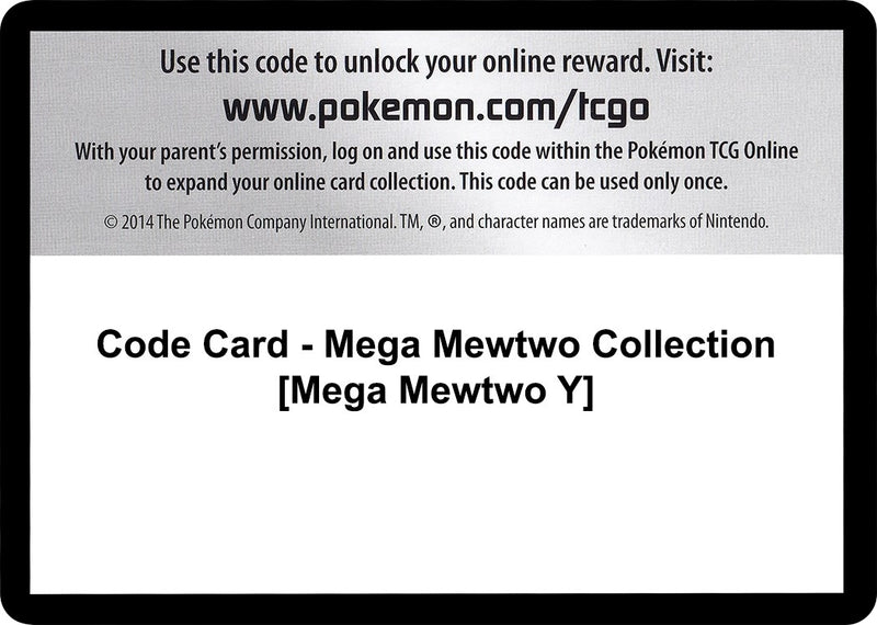 Image for Code Card - Mega Mewtwo Collection [Mega Mewtwo Y] (XY - BREAKthrough) (BKT) - Pokemon