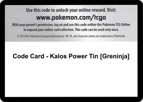 Image for Code Card - Kalos Power Tin [Greninja] (XY - Flashfire) - Pokemon
